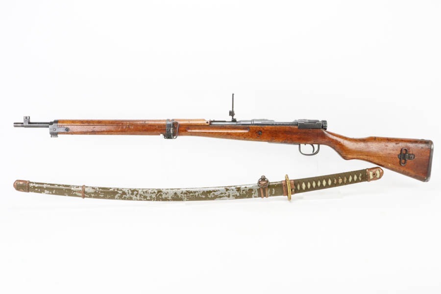 WW2 Japanese Bringback Set - Type 99 Rifle & Handmade Katana