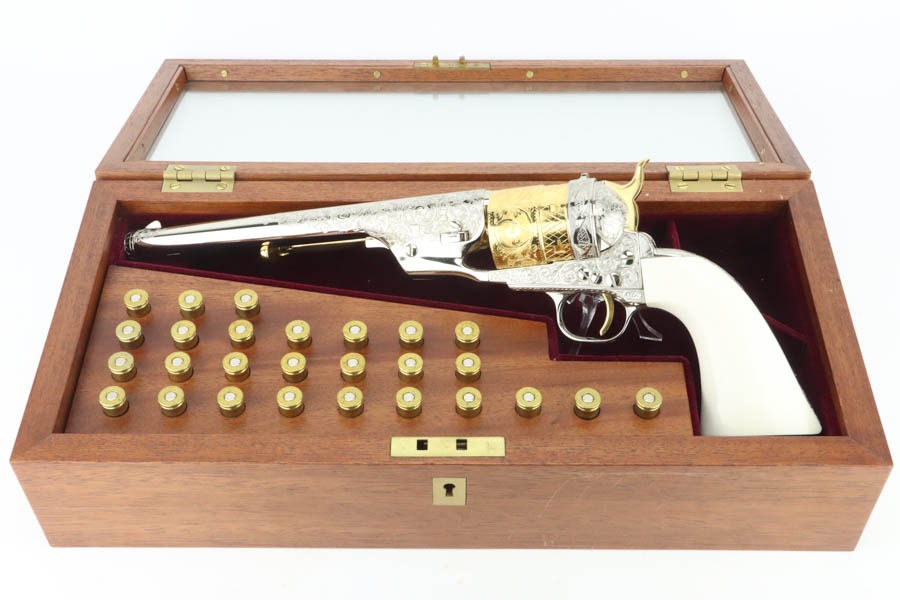 Gorgeous, Engraved Colt Model 1860 Army w/ Richards Conversion - Image 2