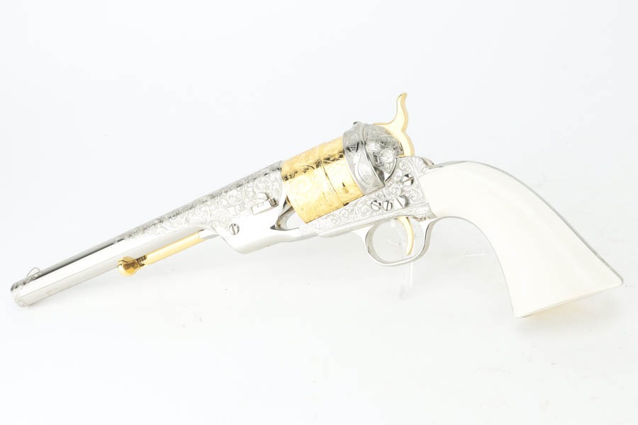 Gorgeous, Engraved Colt Model 1860 Army w/ Richards Conversion - Image 3