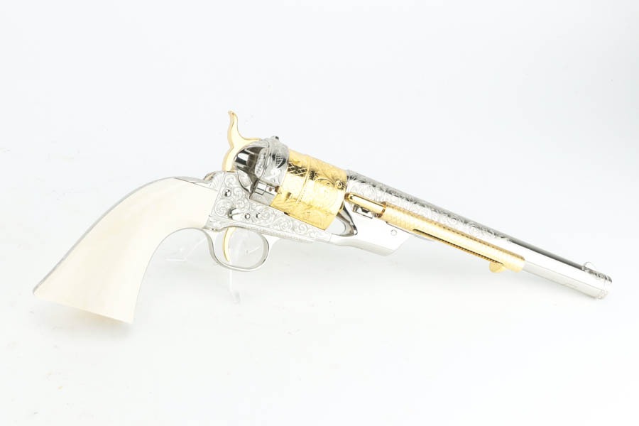 Gorgeous, Engraved Colt Model 1860 Army w/ Richards Conversion - Image 8