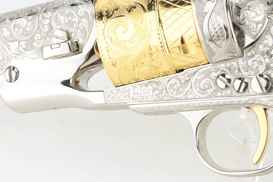 Gorgeous, Engraved Colt Model 1860 Army w/ Richards Conversion - Image 4