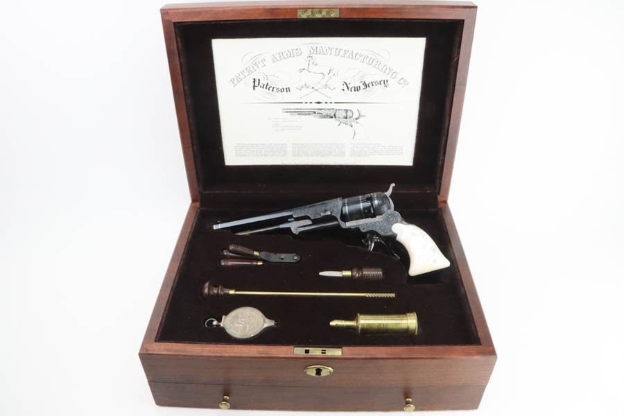 SOLD - Cased Samuel Colt Texas Paterson Revolver - US Historical Society