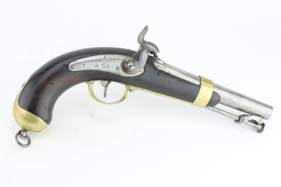 French Tulle Mle 1837 Navy Percussion Pistol - Image 4