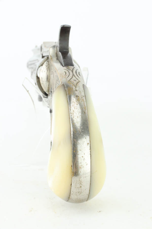 Factory-Engraved, Nickel Marlin No 32 Standard 1875 Revolver - Image 3