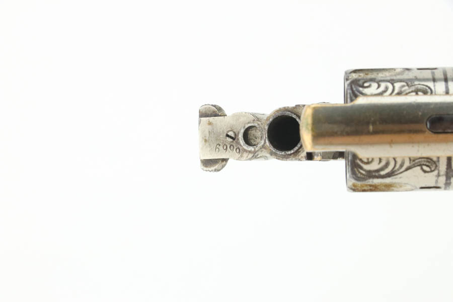 Factory-Engraved, Nickel Marlin No 32 Standard 1875 Revolver - Image 9