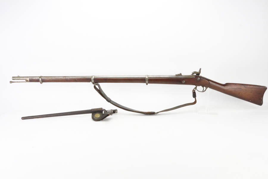 SOLD - Scarce S.N. & W.T.C Contract Model 1863 Musket w/ Bayonet - 1864 mfg