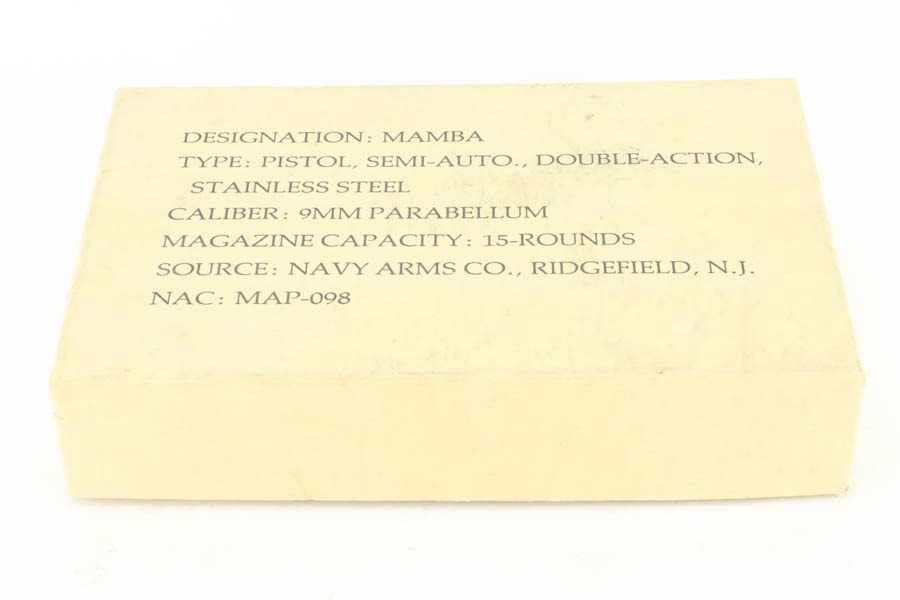 SOLD - Rare, Boxed South African Mamba Pistol - Image 10