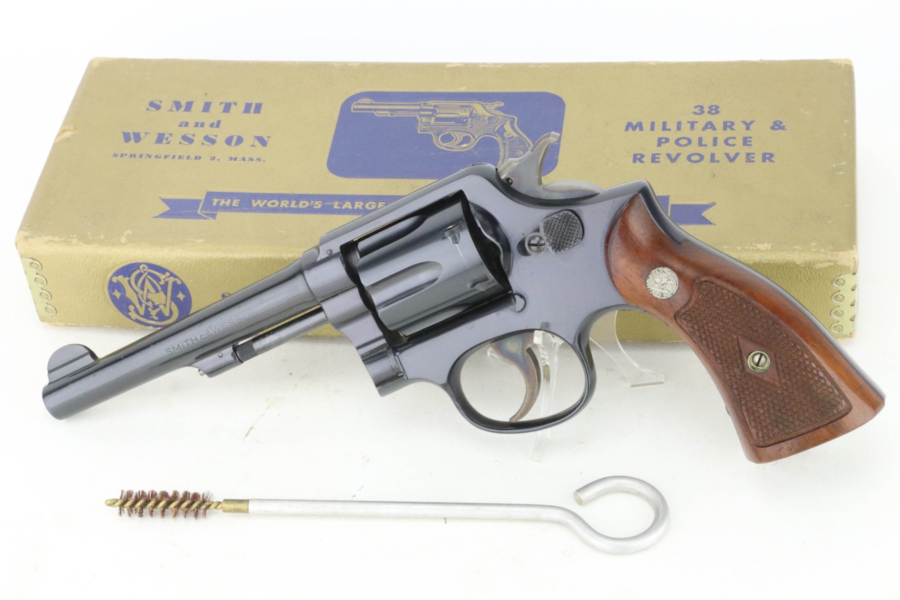 SOLD - Mint, Boxed Smith & Wesson .38 M&P Revolver - With Factory Letter - Image 2