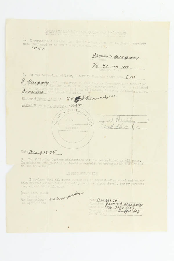 Rare Imperial Japanese Army S&W New Model No 3 Revolver - w/ WW2 Capture Doc - Image 13