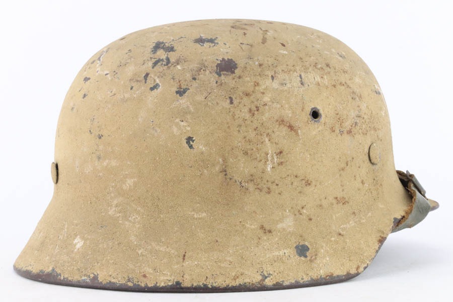 SOLD - Rare M40 Tropical Helmet - Sand Paint - Image 4