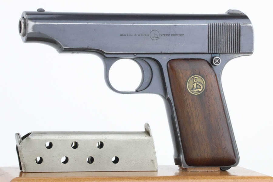 SOLD - Excellent Erfurt Ortgies Semi Auto - 7.65mm